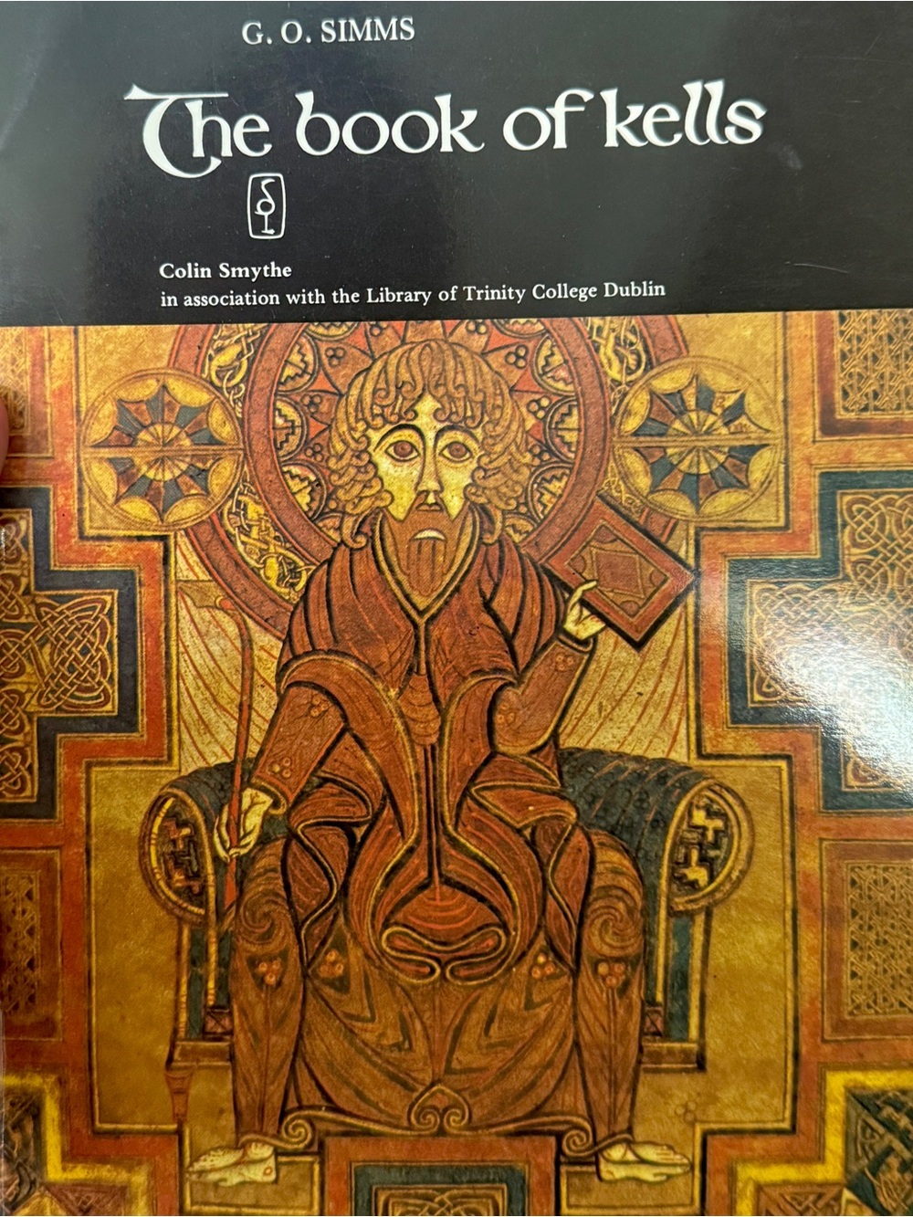 The Book of Kells Illustrated Art Book - Gold & Brown Cover